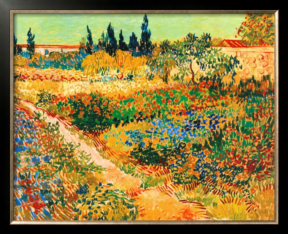 BLUHENDER GARTEN MIT PFAD - Van Gogh Painting On Canvas